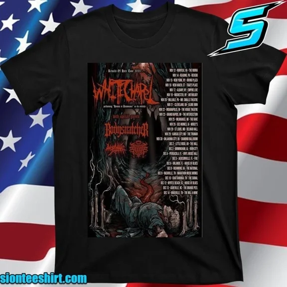 Whitechapel Rituals Of Hate Tour 2025 Poster T-Shirt | eBay