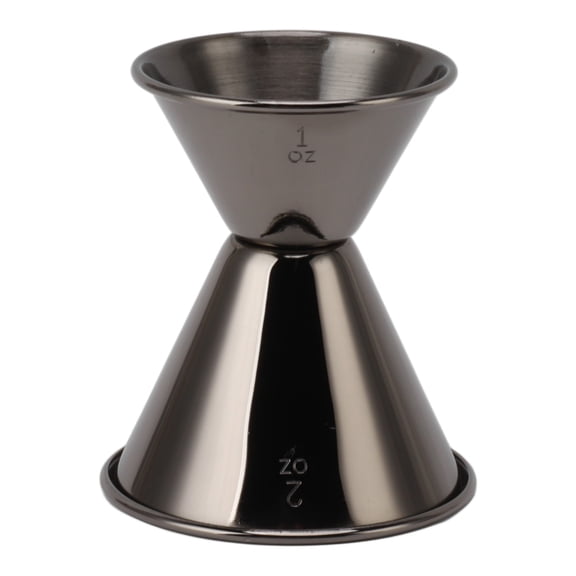 Black Double-Headed Jigger - 304 Stainless Steel Cocktail Measuring Cup
