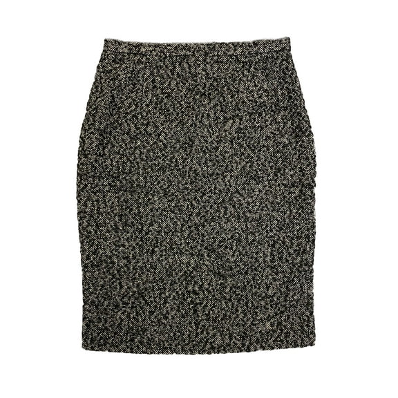 Hanley Mellon Women's Tweed Peg Skirt 10 Black Toast