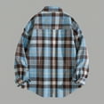 thumbnail image 5 of FDGIU Men's Flannel Shirt 2025 - Long Sleeve Button Down Plaid, Soft Fall Winter Casual Top, 5 of 5