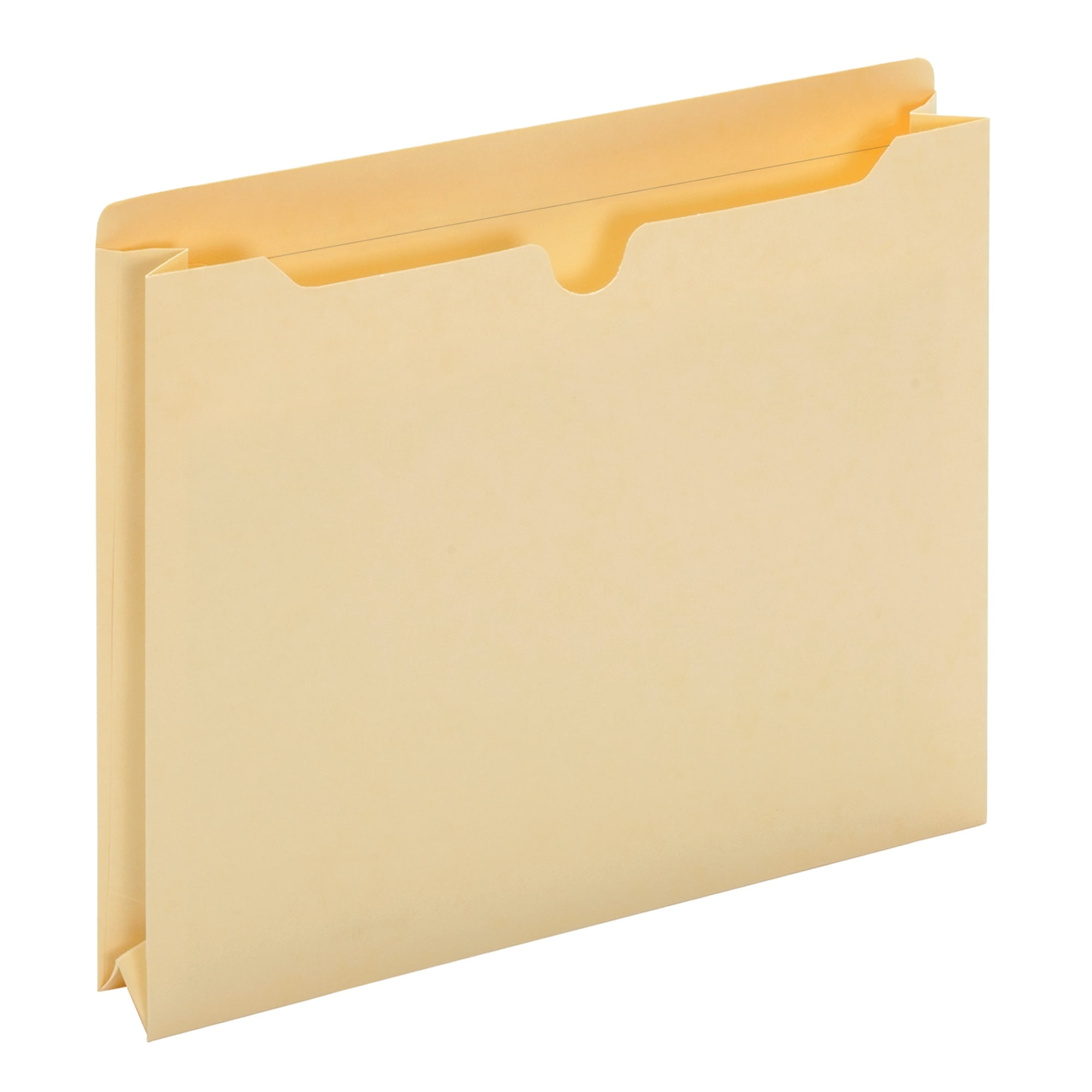 New 50 2" Expansion File Storage Jackets Manila Letter Size Smead Double-Ply 