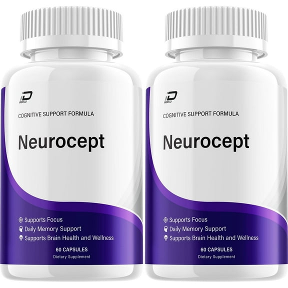 Neurocept Supplement Capsules – Neurocept Natural Blend Memory Focus Pills, 2 Pack, 120 Capsules