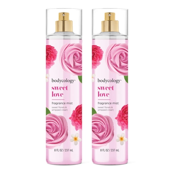 Body Mist Bodycology Sweet Love 240 ml (Paquete de 2)