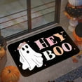 thumbnail image 2 of Uanit Hey Boo Ghost Doormat 15.7" x 23.6" Halloween Ghost Mat Non-Slip and Washable Doormat Rubber Back Door Mat Rugs for Indoor Outdoor Cute Ghost Pattern, 2 of 6