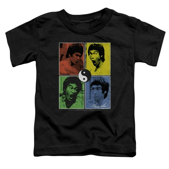 Bruce Lee Enter Color Block S/S Toddler T-Shirt Black