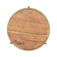 thumbnail image 2 of Dason Urban 3-Tier Metal Plant Stand, Gold Base with Acacia Wood Top, 2 of 10