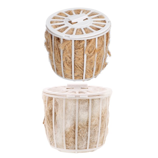Juego de 2 nidos de fibra de yute para periquitos, canarios y pinzones. Suave y cómodo, ideal para jaulas y jardines.