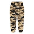 thumbnail image 4 of Capri Sweatpants for Women Summer Casual Outdoor Pull-Up Camo Print Joggers Trousers with Pocket Wide Leg Workout Pants, Multicolor, XL, 4 of 6