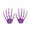 C004- Purple, variant on Halloween Decor, Halloween Decorations Outdoor 4X3 Inch Glow in Dark Green Skeleton Hand Set, Glow in The Dark Party Decorations, Halloween Outdoor Decorations, Outdoor Decor for