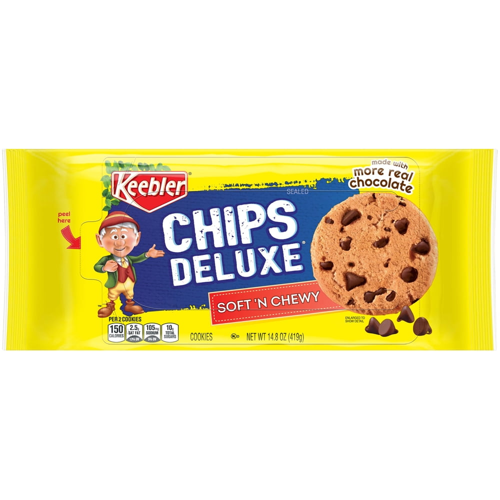 Keebler Chips Deluxe Soft 'n Chewy Cookies, 14.8 Oz.