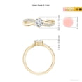 thumbnail image 5 of ANGARA Lab Grown Diamond Split Shank Promise Ring for Women in 14K Yellow Gold (Size-5.1mm| Color-F-G| Clarity-VS) | April Birthstone, Anniversary, Jewelry Gift for Women | Lab-Grown Diamond Ring, 5 of 8