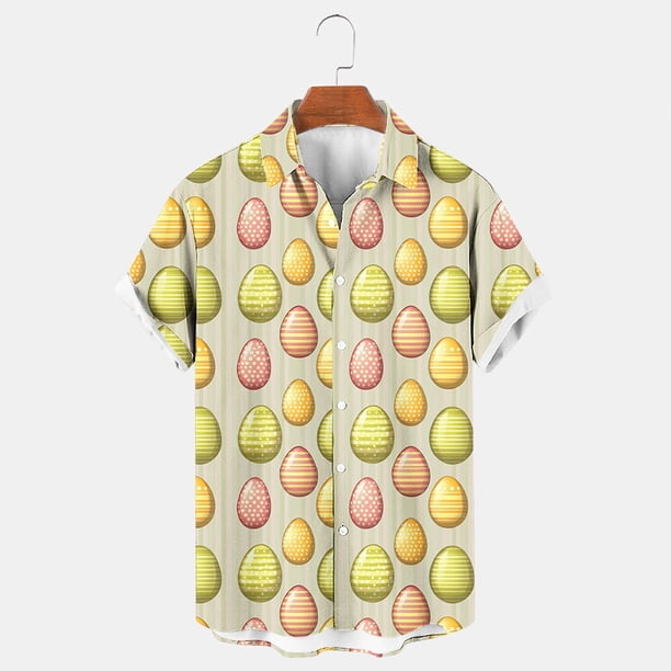 Blusa y camisa de manga corta con cuello vuelto para hombre, camisa informal de moda para hombre, camisa de manga corta con cuello vuelto, camisa de verano con botones, blusa de poliéster para hombre