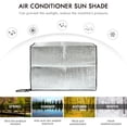 thumbnail image 4 of GAXIRE Cubierta de película de aluminio de metal para aire acondicionado, protección solar para exteriores, color plateado, 84 x 59 x 32 cm, 4 of 6