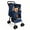 Blue, variant on JXXRZ Foldable Pet Stroller for Small Dogs & Cats, 4-Wheel with Storage Basket, Blue