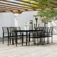 thumbnail image 1 of vidaXL 9 Piece Garden Dining Set Black, 1 of 4
