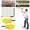 Yellow, variant on Gutter Cleaning Brush Extendable Guard Cleaner Tool with 8 Pcs Telescoping Handle Extension Pole 10ft, Gutter Cleaning Tools from The Ground for Easy Removing Leaves Debris Window Cleaner (Yellow)