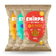 Chirps Cricket Flour Chips, Gluten-Free, High Protein, Variety Pack, 5 Oz, 3 Ct