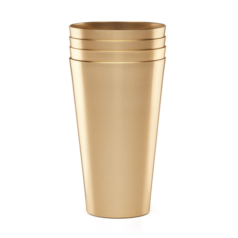 Set of 4 - Stainless Steel Tumbler Cup - 250 ml / 8 oz