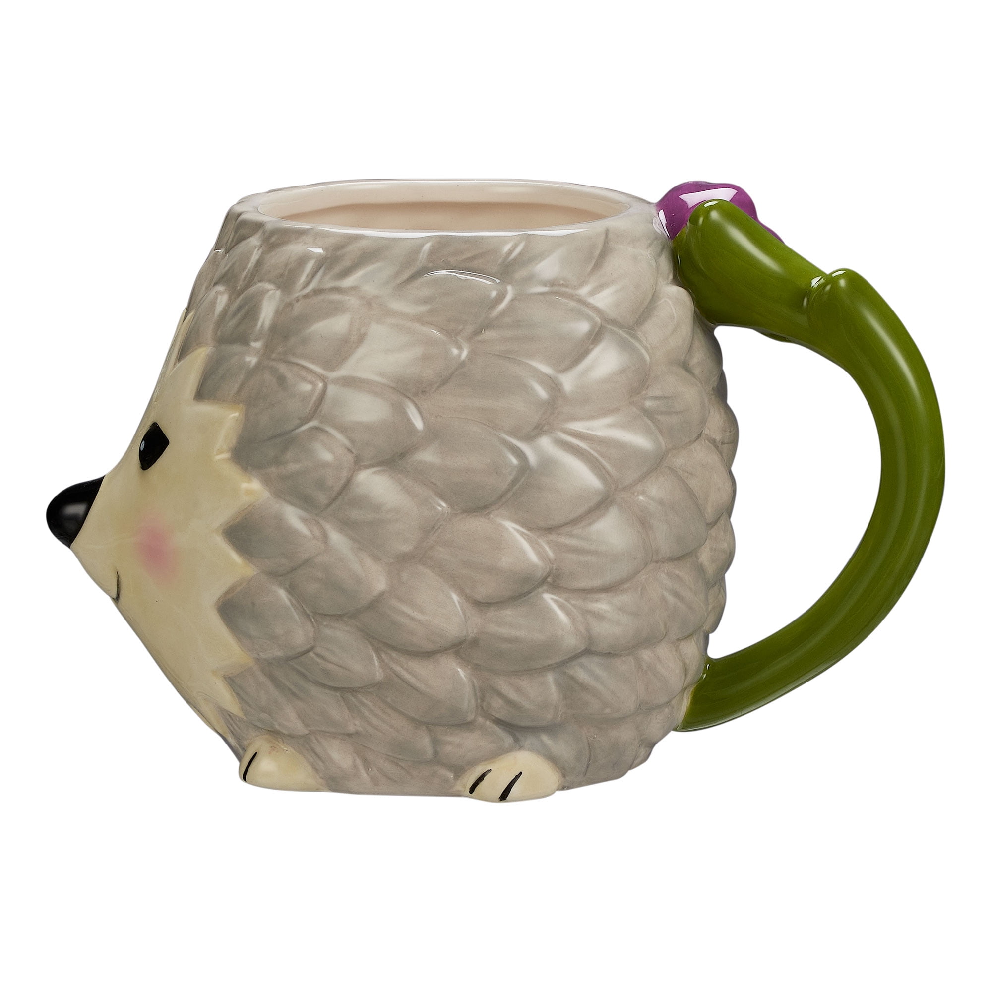 Mainstays Happy Hedgehog Sculpted Mug, 17.24 Ounces