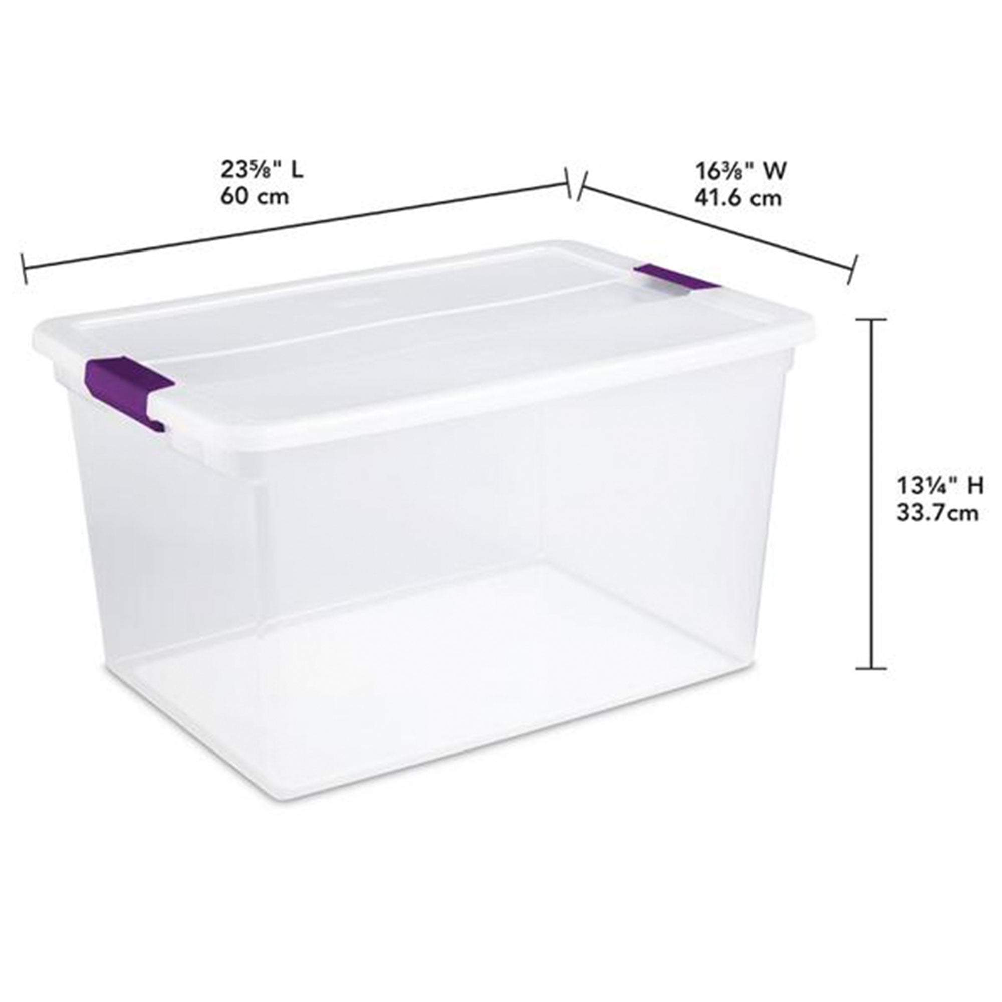 Sterilite 1326 - Tall Storage Bin Clear 13268606