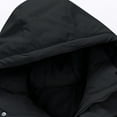 thumbnail image 5 of Zimjoy Mens Winter Jackets with Hood Thick Warm Puffer Jacket Men Big and Tall Midweight Down Coat Travel Ski Hooded Coat, Black M, 5 of 7