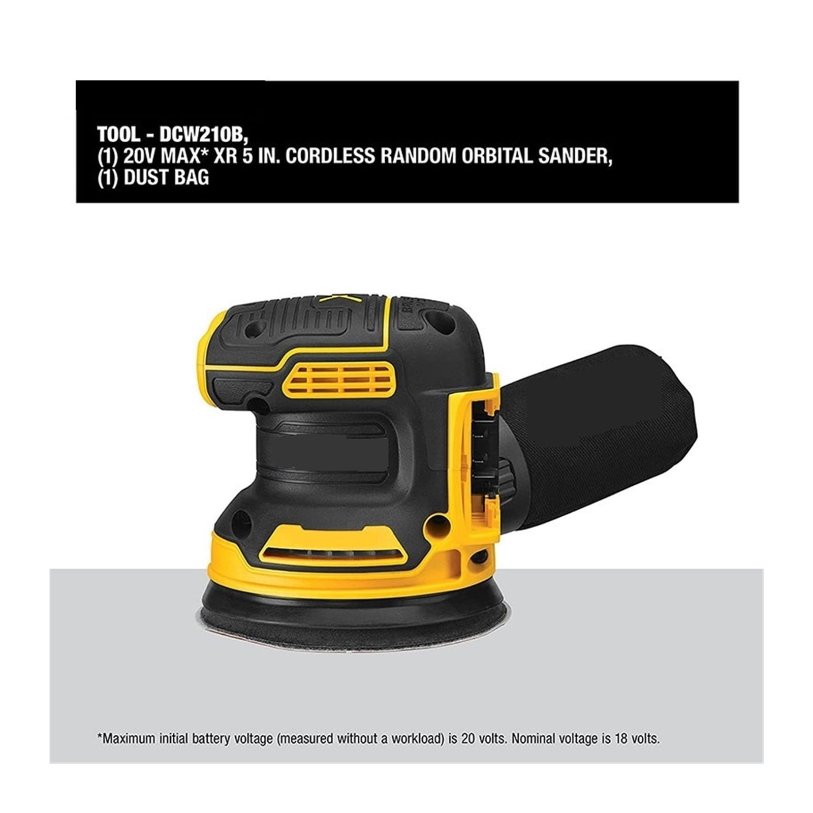 Orbital Sander Lithium Battery Brushless 5 Inch Handheld Vibration Polishing Woodworking Sander 8000~12000OPM
--------
,Low Vibration
