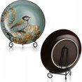 thumbnail image 3 of Iron Display Stand,2 Pack 4 Inch Iron Plate Stand Black Decorative Plate Stand Iron Easel Plate Photo Display Stand, 3 of 5