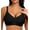 Black, variant on V Neck Wireless Bras for Women No Underwire Seamless Bra Full Coverage No Wire Tshirt Bras