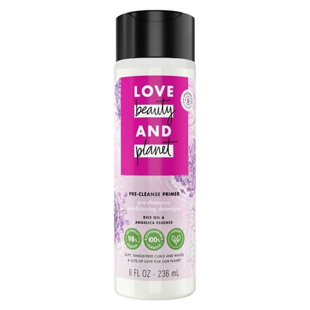 LOVE beauty AND planet Rice Oil and Angelica Essence Curls and Waves Pre-Cleanse Primer Treatment LOVE beauty AND planet Rice Oil and Angelica Essence Curls and Waves Pre-Cleanse Primer Treatment