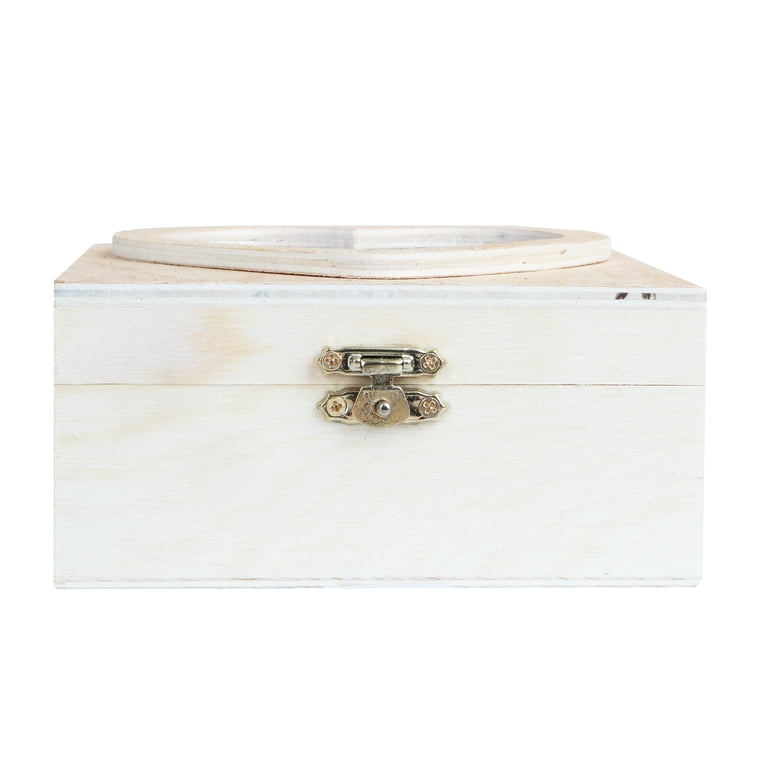 Hello Hobby Brown Wood Heart-Lid Keepsake Box photo 3