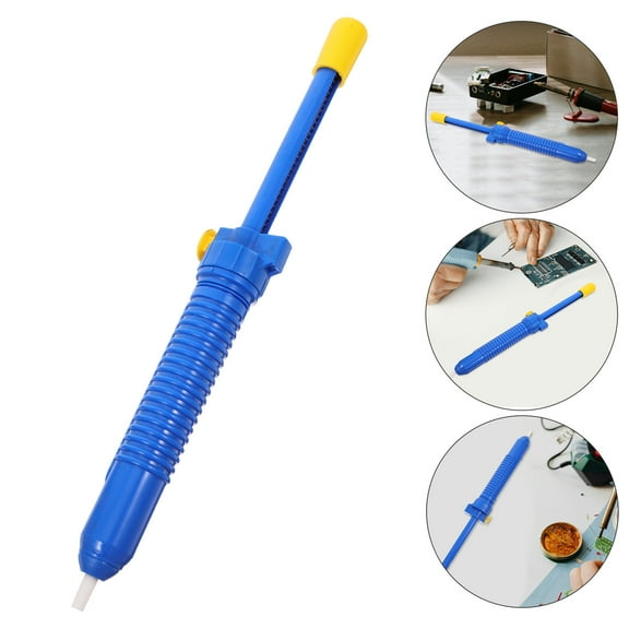 Niceauty Desolder Solder Sucker Plastic Blue 1Pcs For Professional Use