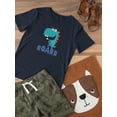 thumbnail image 3 of Smiling Baby Dino Roarr T-Shirt Toddler -Image by Shutterstock,  4 Toddler, 3 of 4