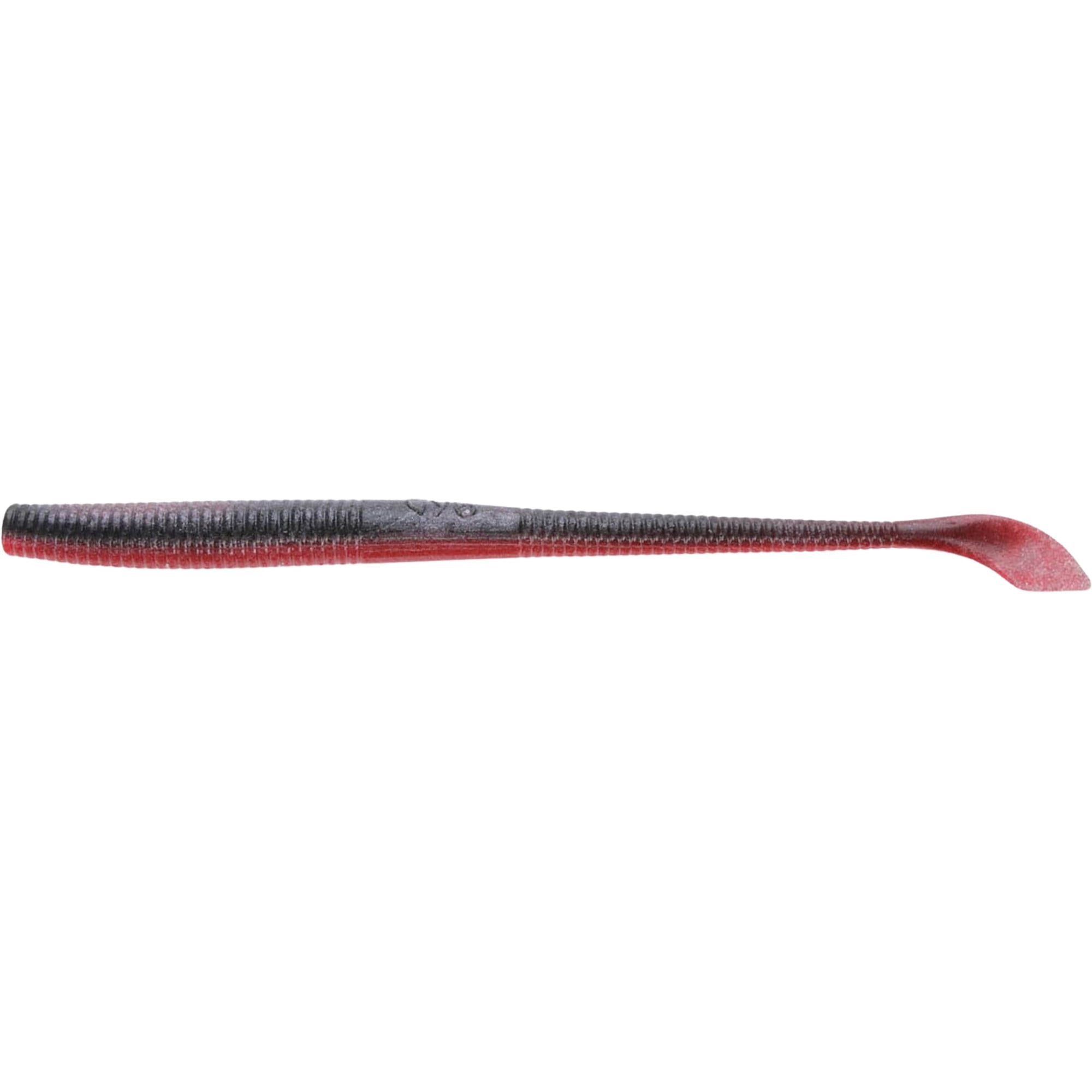 YAMAMOTO BAITS 5 KUT TAIL WORM / 10 PACK / RED SHAD W/ RED & BLACK LAMINATE