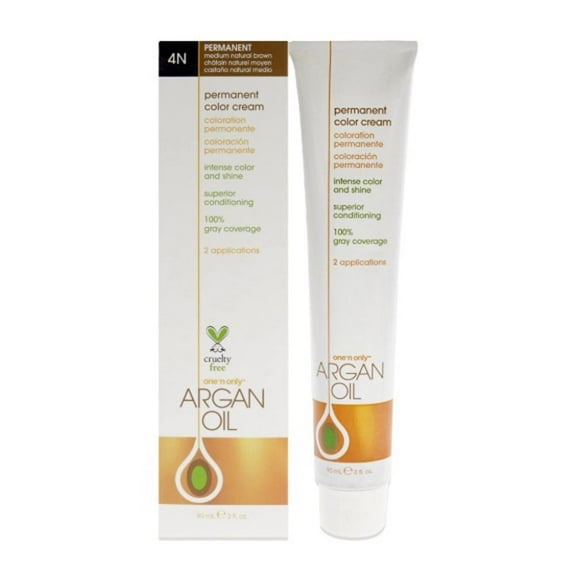 Argan Oil Permanent Hair Color 4N Medium Natural Brown
