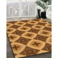 thumbnail image 3 of Ahgly Company Machine Washable Indoor Rectangle Transitional Mahogany Brown Area Rugs, 2' x 5', 3 of 7