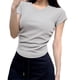 thumbnail image 2 of Gibobby Blusa Casual de Mujer Camisas diarias informales para mujer, camiseta manga corta con cuello redondo, camisetas sueltas, blusa tipo túnic(Gris,CH), 2 of 4