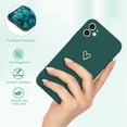 thumbnail image 2 of for iPhone 12 Case Cute Slim Shockproof Phone Case with Wireless Charging Support and Protection, Green, 2 of 14