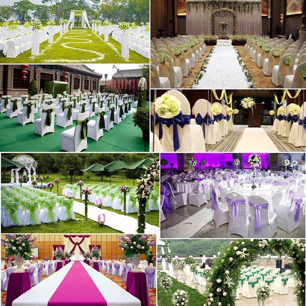 Polyester Spandex Folding Chair Cover Flat Covers Wedding Party Banquet Decor