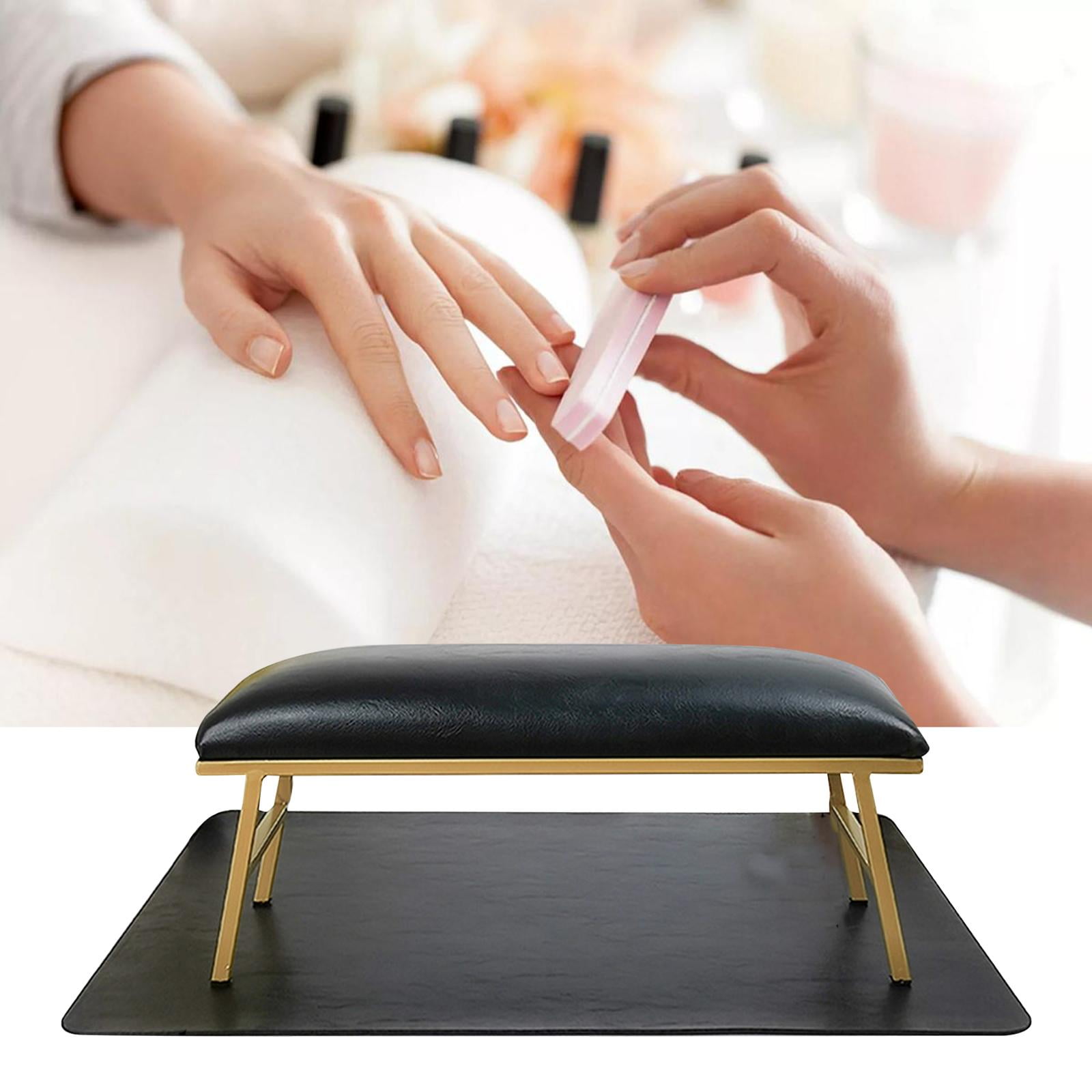 Silikon Maniküre Handkissen & Tischmatte Set – Schwarz, 40x30 Cm, Für Nagelstudio Oder Heimgebrauch