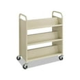 thumbnail image 2 of Steel Book Cart Six-Shelf, 36w x 18.5d x 43.5h, Sand, 2 of 2