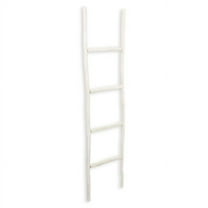 White Wash Wood Ladder
