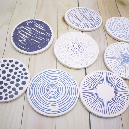 

KAOU Water Absorption Cup Coaster Dry Quickly Diatomaceous Earth Skid Resistance Tea Coaster Table Decor