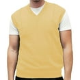 thumbnail image 4 of Men’s Cotton Traders Windowpane V-Neck Light Sweater Vest Available in 15 Colors, 4 of 13