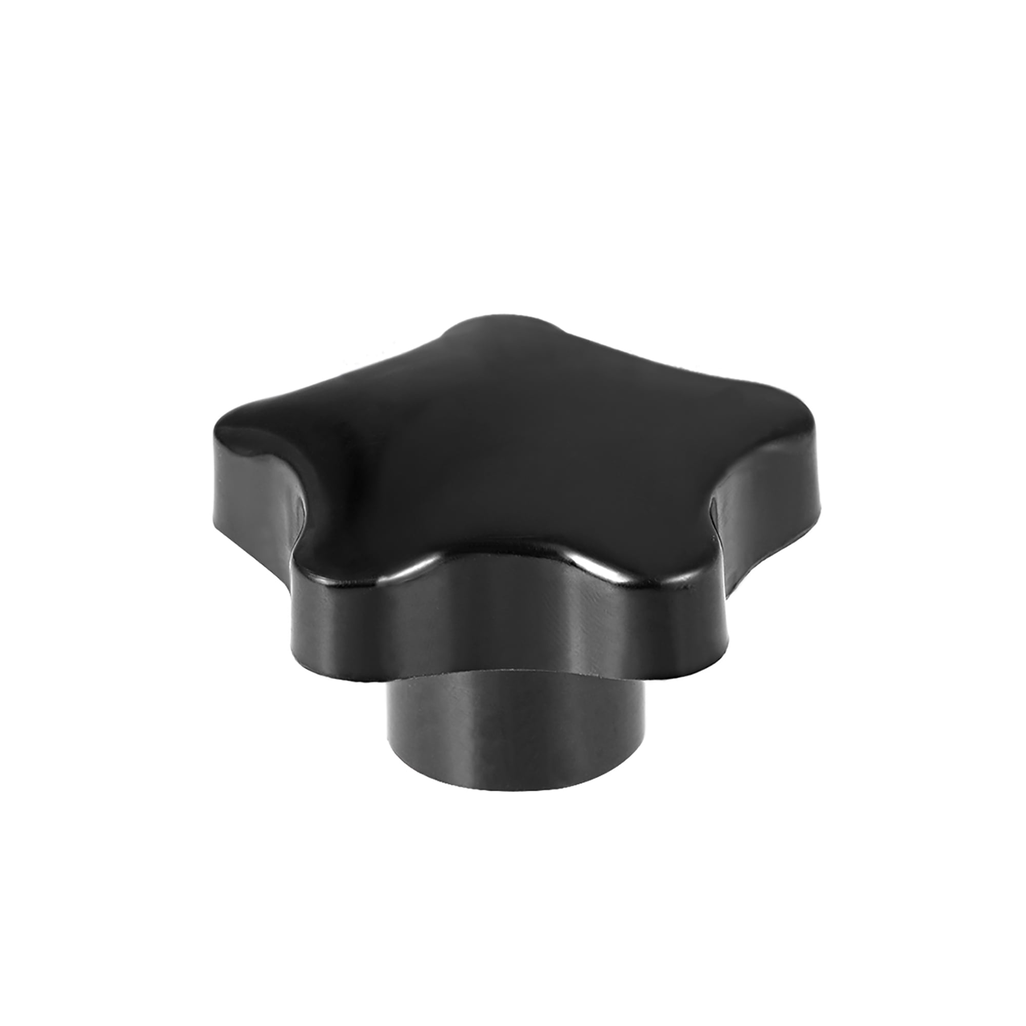 Star Knob Grip Handle M16 Dia Brass Insert Female Thread Black