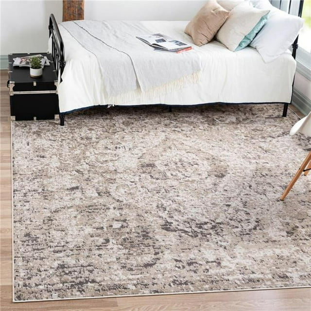 Unique Loom 3147464 Tapis Carré 4 x 4 Pi Astoria Portland&44; Beige