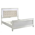 thumbnail image 5 of Pemberly Row Modern Solid Wood King Size Lighted Bed in White, 5 of 6