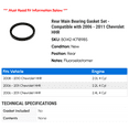 thumbnail image 2 of Rear Main Bearing Gasket Set - Compatible with 2006 - 2011 Chevy HHR 2007 2008 2009 2010, 2 of 2