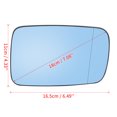 thumbnail image 3 of Car Mirror Glass Heated with Backing Plate Passenger Side RH for BMW 745i 750i for Alpina B7, 3 of 6