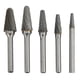 thumbnail image 1 of L Type 5pcs Carbide Rotary Burr Set Double Cut 6mm Shank Rotary Files for Engraving Polishing Grinding, 1 of 5