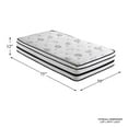 thumbnail image 4 of Lexicon Literie Homelegance Matelas Hybride Simple Moderne en Tissu 12 Pouces Blanc, 4 of 6